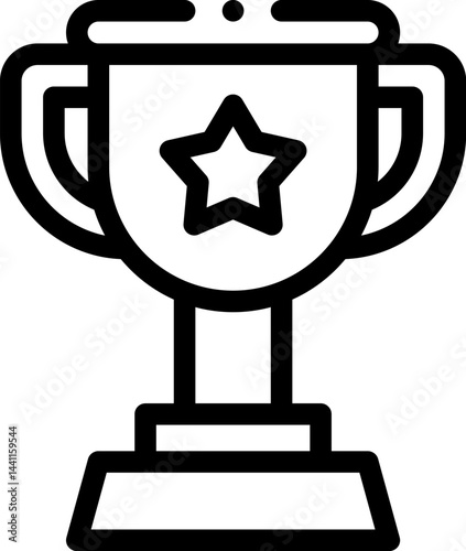 trophy illustration on a white background     