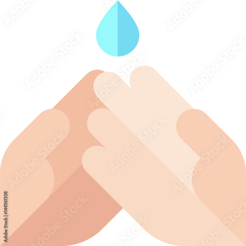 waterdrop illustration on a white background     