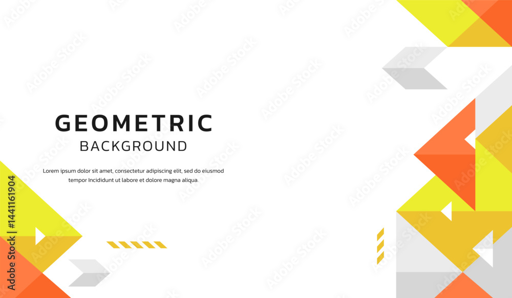 Modern and simple background with abstract yellow and orange shapes vector Modern and simple background with abstract yellow and orange shapes vector