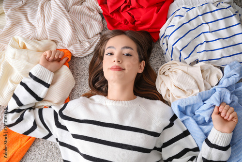 Beautiful young happy woman...