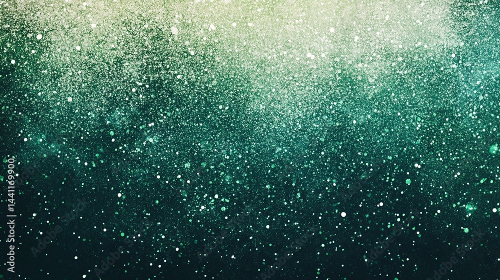 Obraz premium Teal and Green Glitter Gradient Texture