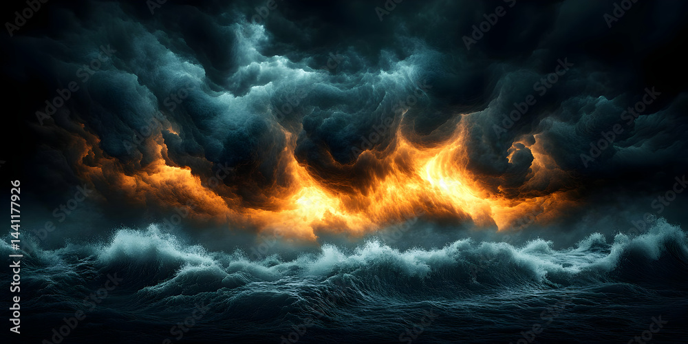 Fiery Storm Abstract Background Image Fiery Storm Abstract Background Image