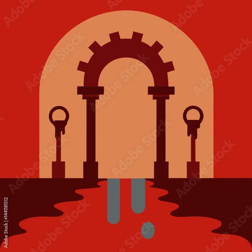 A golden key resting on a cloud, symbolizing access to the kingdom of heaven.