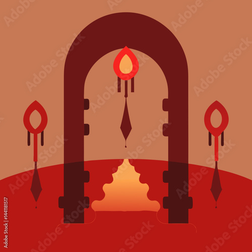 A golden key resting on a cloud, symbolizing access to the kingdom of heaven.
