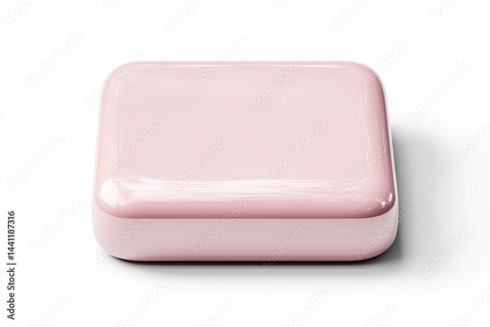 Pink square bar, glossy finish