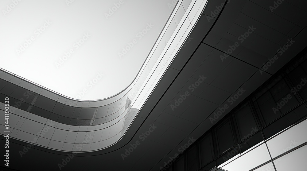 Fototapeta premium Curved architectural lines