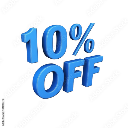 Eye-Catching 3D Discount Promotion Banner: 10% Off Limited Time Offer – Boost Your Savings with Exclusive Rebate & Coupon Codes for Online Shopping and Seasonal Sales!