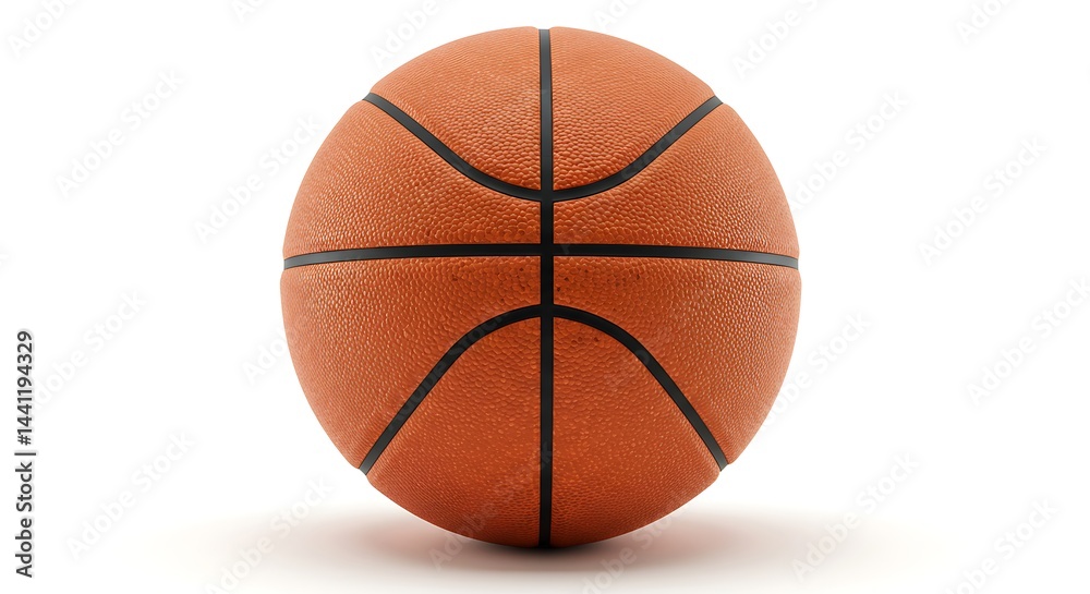 Fototapeta premium Basketball on White Background