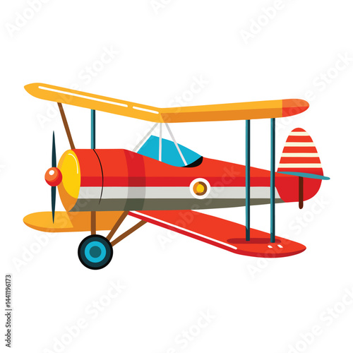 Biplane  icon isolated on white background