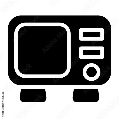 Microwave Restaurant Food Glyph Icon