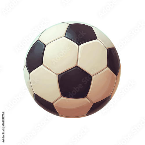 Black and White Soccer Ball: Essential Gear for Outdoor Team Sports and Active Lifestyles