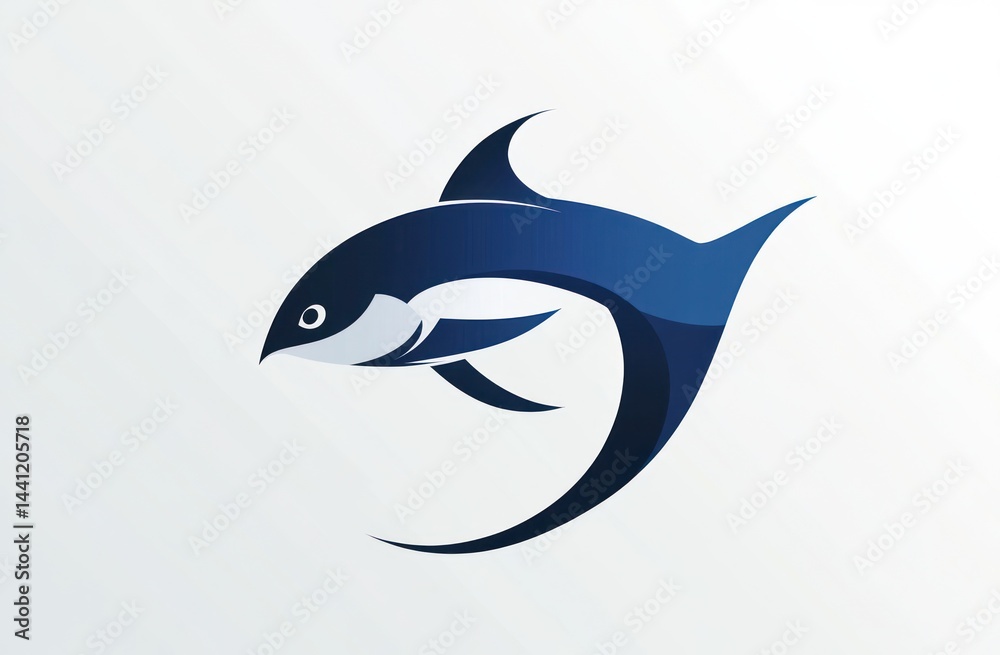 Obraz premium Abstract stylized fish graphic design