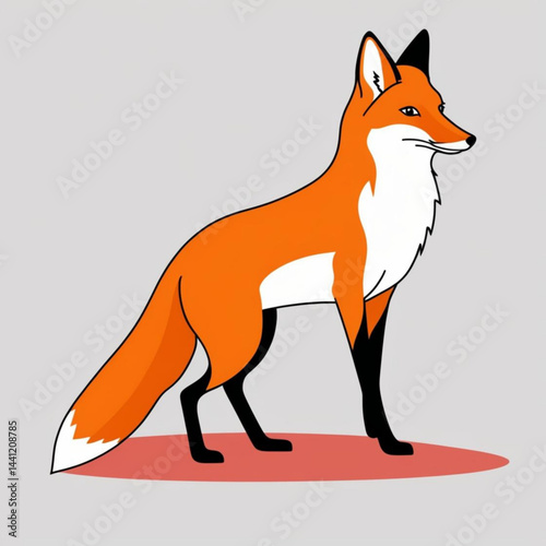 red fox cartoon