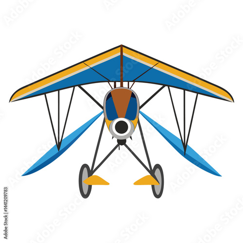 ultralight aircraft icon isolated on white background