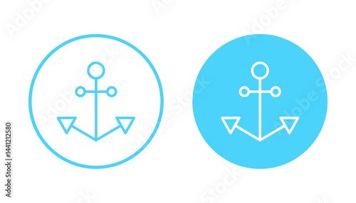 Anchor icon vector. Anchor sign and symbol. Anchor marine icon.