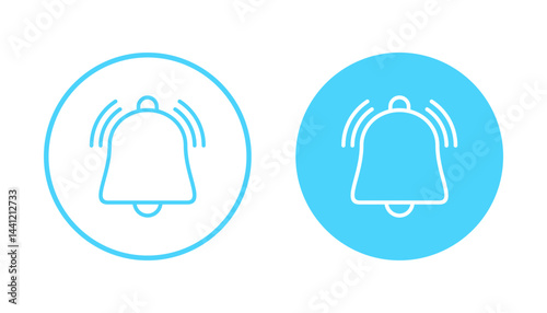Bell icon vector. Notification sign and symbol for web site design