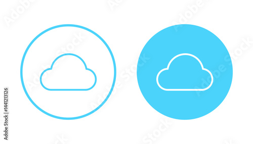 Cloud icon vector. cloud sign and symbol
