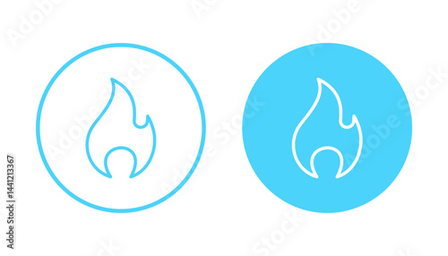 Fire icon vector. fire sign and symbol
