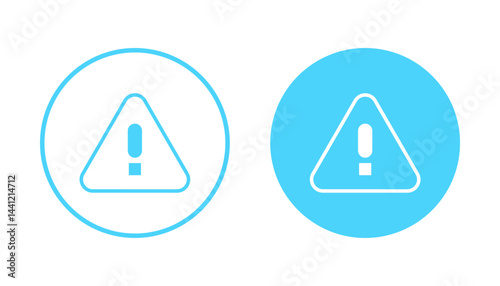Exclamation danger icon vector. attention sign and symbol. attention sign