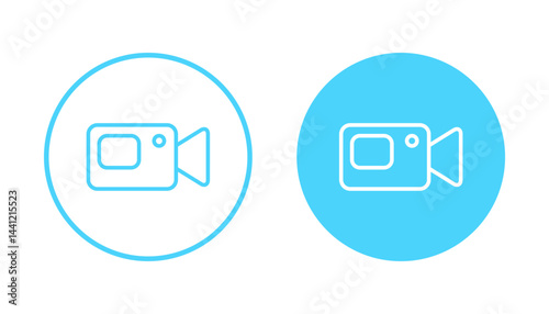 Video icon vector. video camera sign and symbol. movie sign. cinema