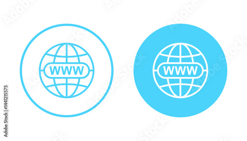 Web icon vector. go to web sign and symbol. web click icon. Global search icon