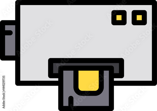 card reader illustration on a white background    
