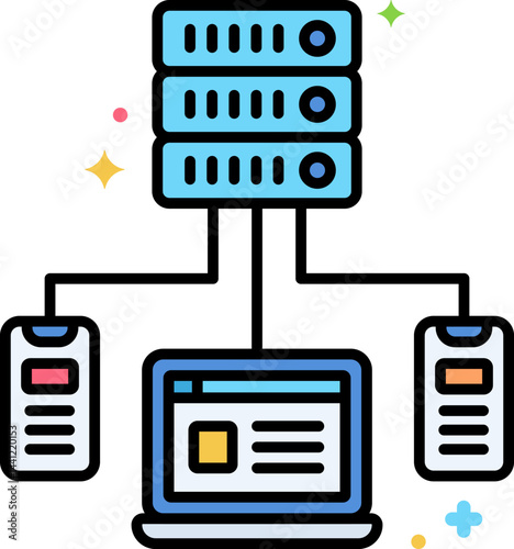 cdn illustration on a white background    