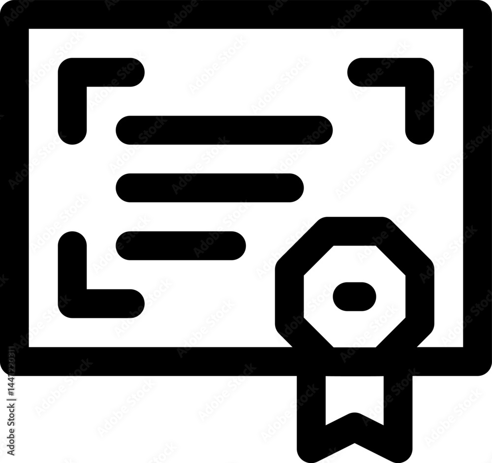 certificate illustration on a white background certificate illustration on a white background