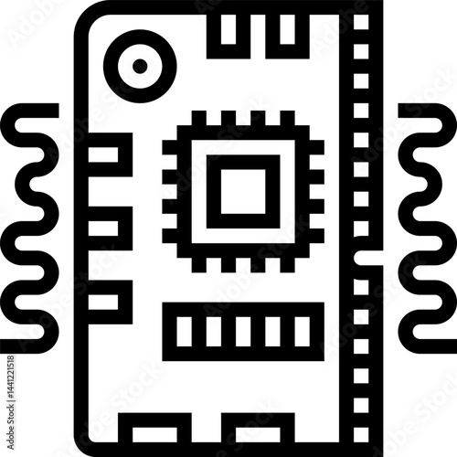 chip illustration on a white background    