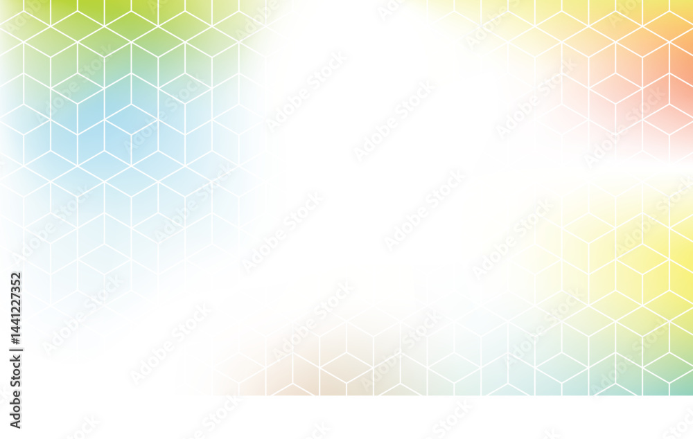 gradient hexagon vector background with modern style