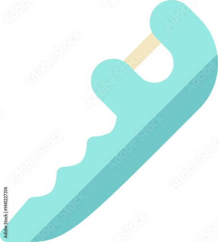 dental floss illustration on a white background     