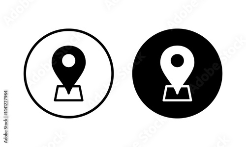 Address icon vector illustration. home location sign and symbol. pinpoint