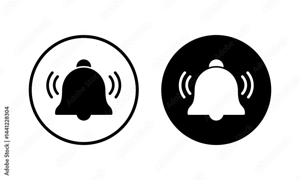 Bell Icon vector illustration. Notification sign and symbol for web site design Bell Icon vector illustration. Notification sign and symbol for web site design