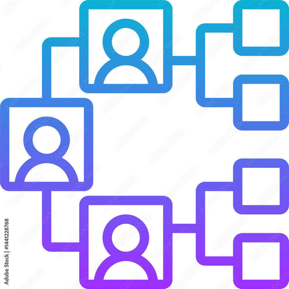 division illustration on a white background division illustration on a white background