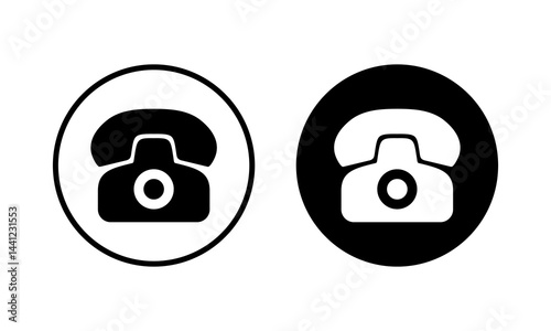Telephone icon vector illustration. phone sign and symbol