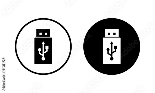 Usb icon vector illustration. Flash disk sign and symbol. flash drive sign.
