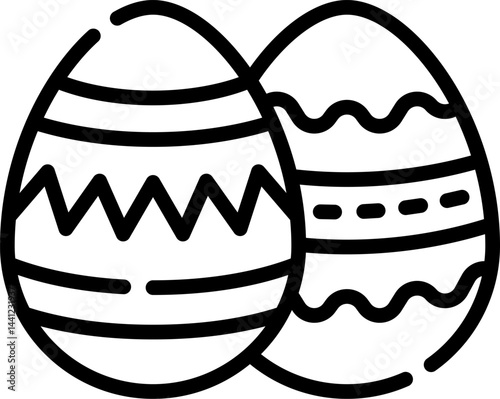 easter day illustration on a white background     