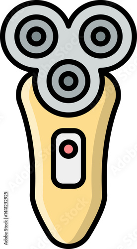 electric shaver illustration on a white background     