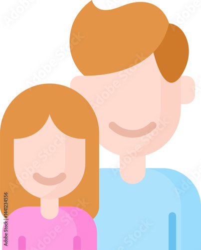 fathers day illustration on a white background     