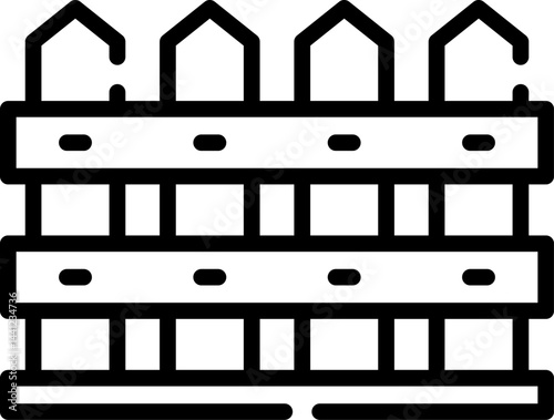 fence illustration on a white background  