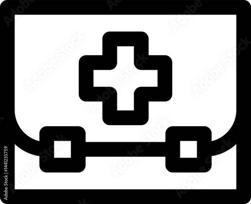 first aid kit illustration on a white background  