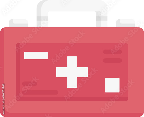 first aid kit illustration on a white background     