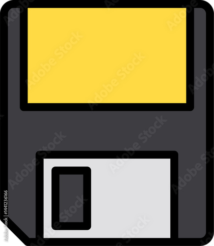 floppy disk illustration on a white background     