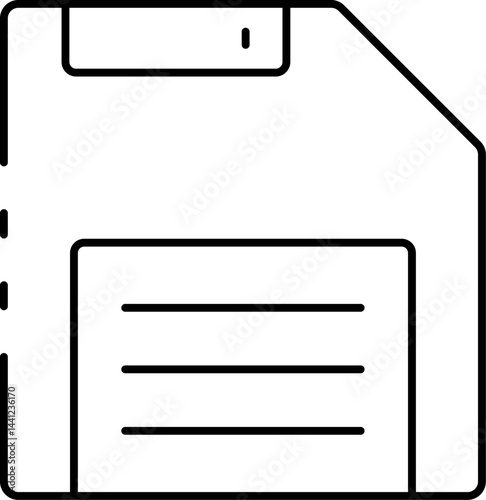 floppy disk illustration on a white background     