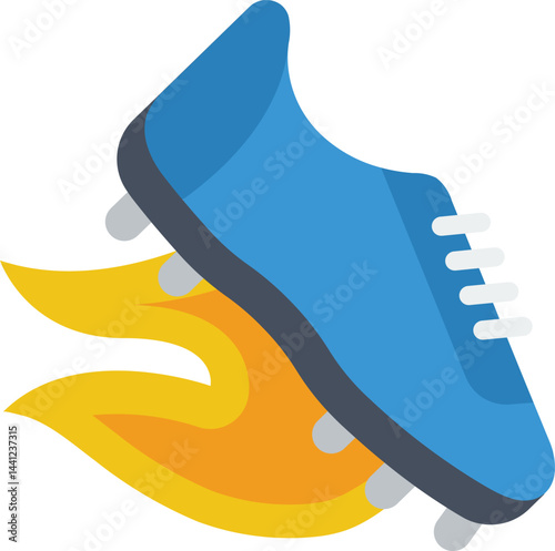 football boots illustration on a white background     