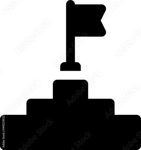goal illustration on a white background     