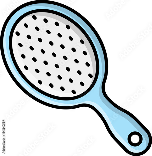 hair brush illustration on a white background     