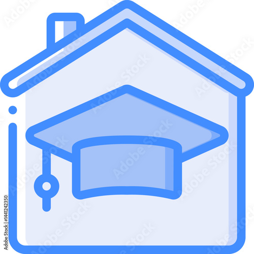 homeschooling illustration on a white background     