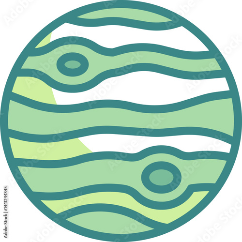jupiter illustration on a white background    