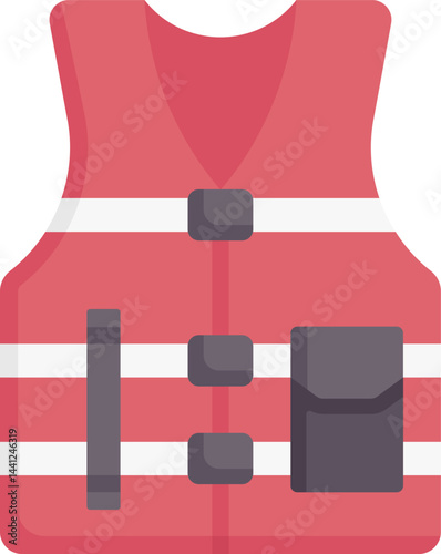 life vest illustration on a white background     